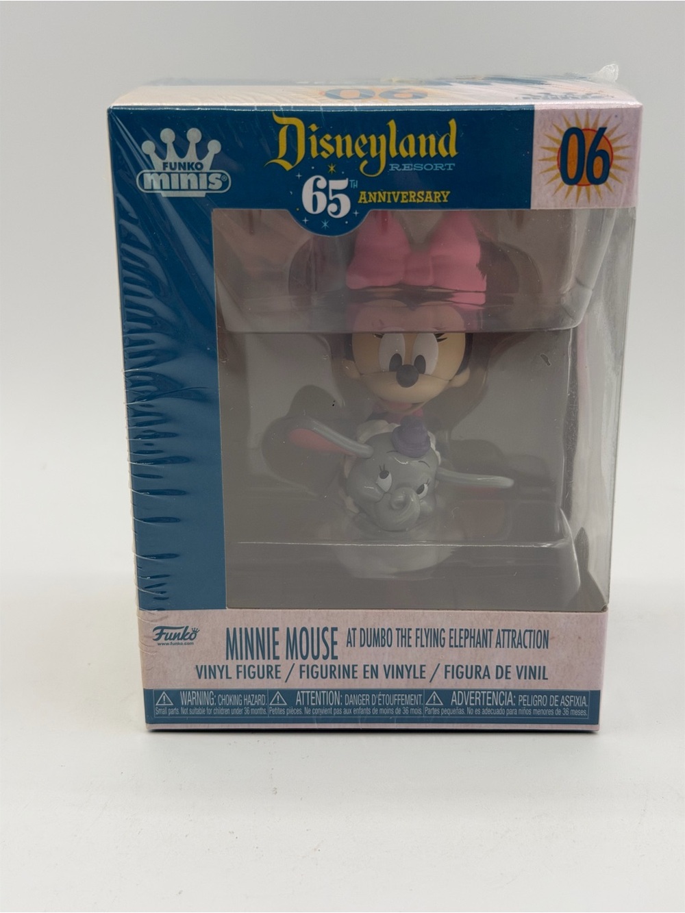 Funko Disney Minis Figure Disneyland 65th Minnie Mouse Dumbo the Flying Elephant